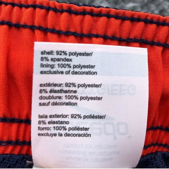 SPEEDO Mens Blue Orange Stripe Swim Trunks With Mesh Lining Sz XXL / 2XL NWT - Picture 6 of 9